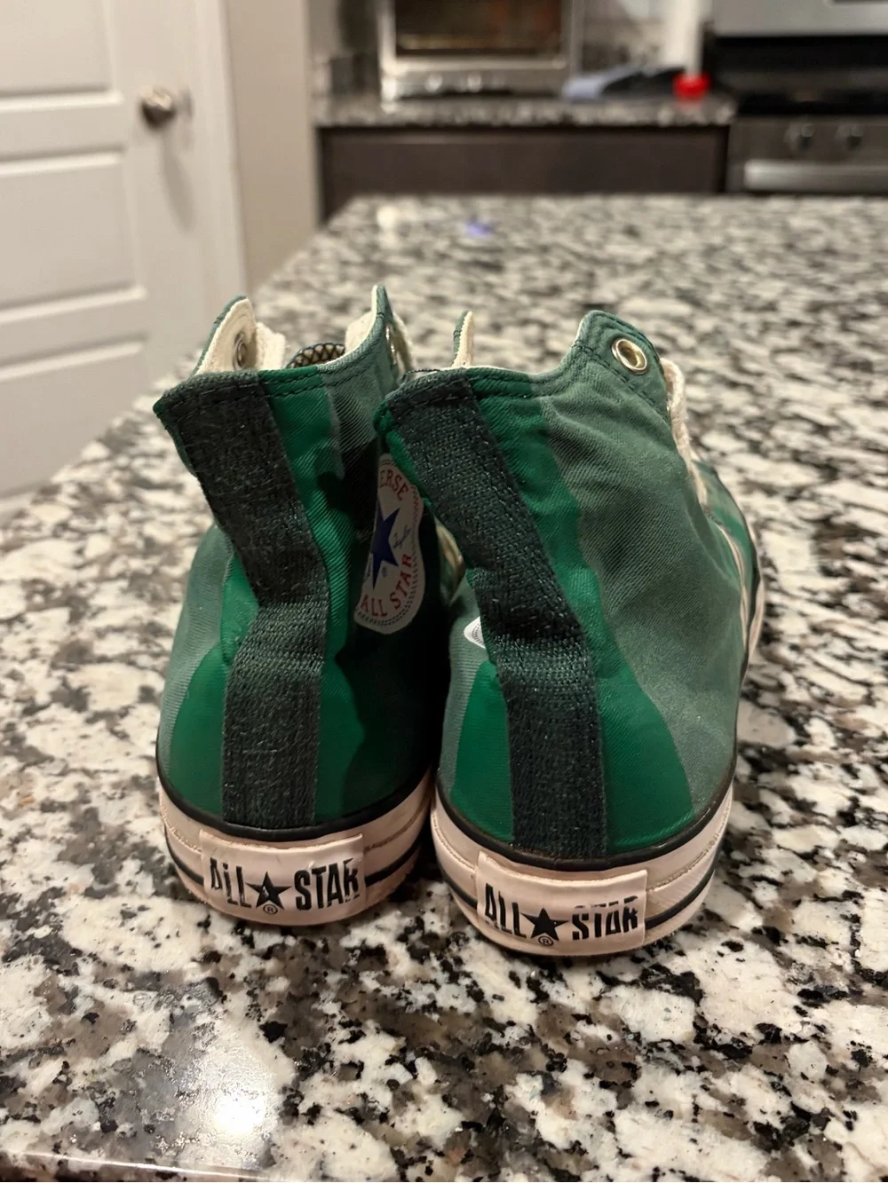 Converse Chuck Taylor All Star High Top Green striped shoes